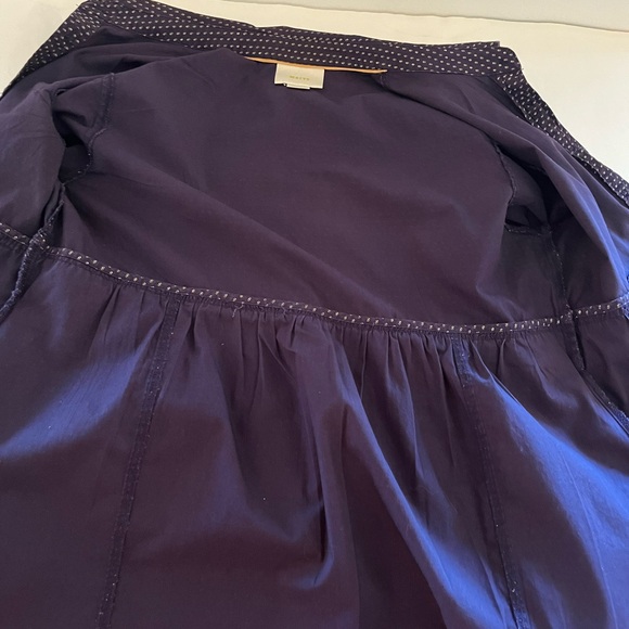 SOLD - On another Platform! Maeve Anthropologie Navy Polka Dot Tunic Shirt - Picture 9 of 11